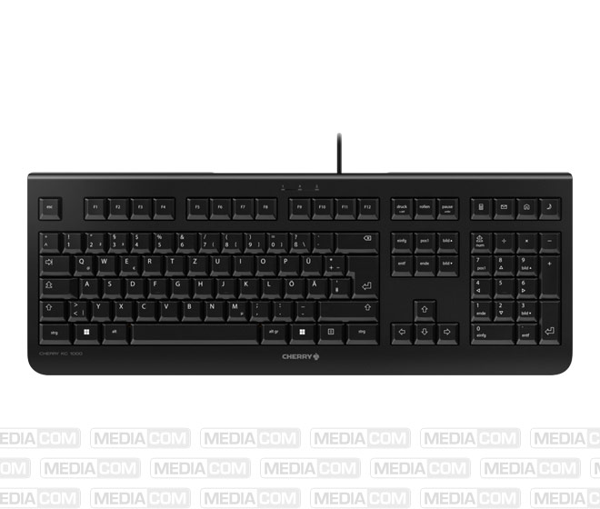 Tastatur KC 1000, USB, schwarz